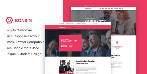 Bonsin - Business HTML Template