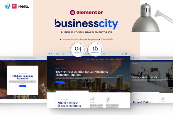 Businesscity - Business Consulting Elementor Template Kit