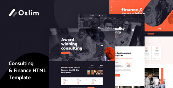 Oslim - Consulting Finance HTML Template