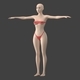 Stylized Female 01 T-Pose Generic Mesh - 3DOcean Item for Sale