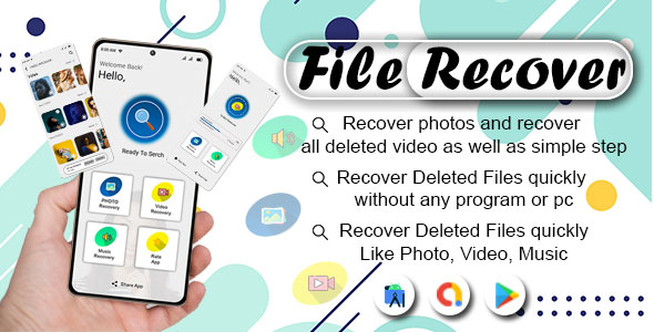 Deleted Photo Recovery & Restore Deleted Photos - Deleted FIle Recover Like Photo, Video and Music F