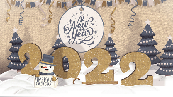 New Year Pop Up Card