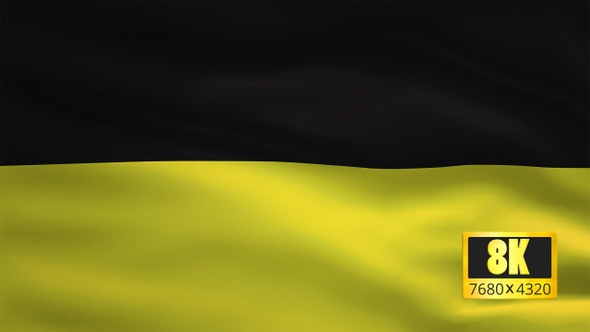 8K German State Flag Baden Württemberg