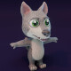 Cartoon Wolf 3D Model - 3DOcean Item for Sale