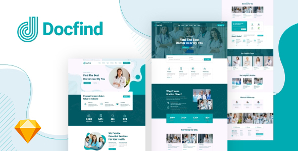 Docfind – Doctors Directory and Booking Online Sketch Template