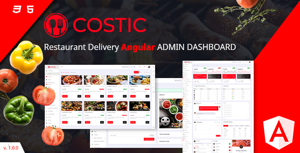 Costic | Food Admin Dashboard Angular Template