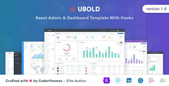 Тема WordPress UBold - React Admin & Dashboard Template