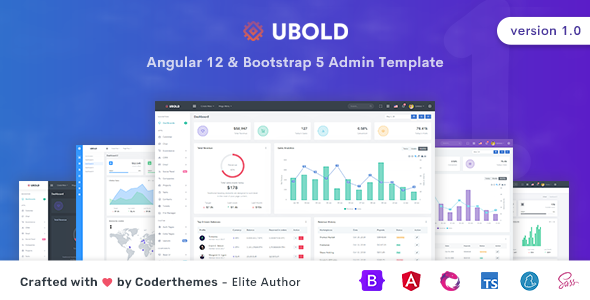 Тема WordPress UBold - Angular 12 Admin & Dashboard Template