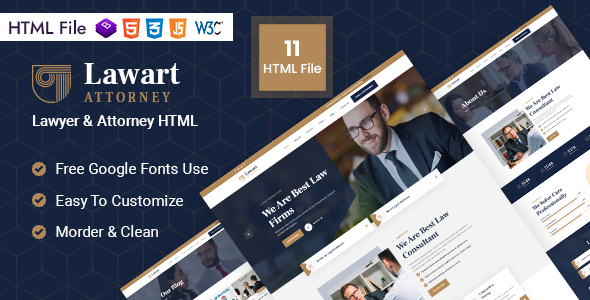 Lawart - Attorney & Lawyer HTML Template