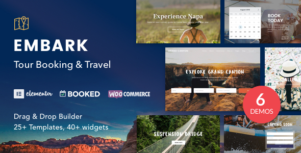 Tour Booking & Travel WordPress Theme - Embark