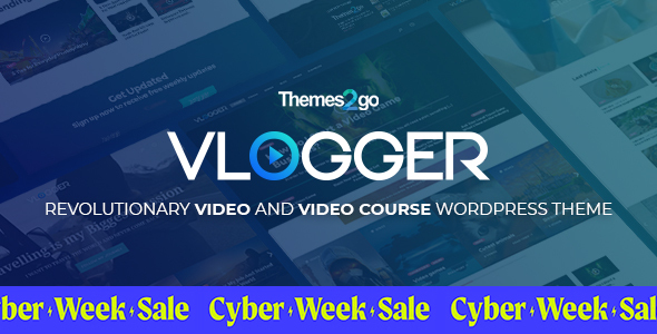 Vlogger: Professional Video & Tutorials WordPress Theme