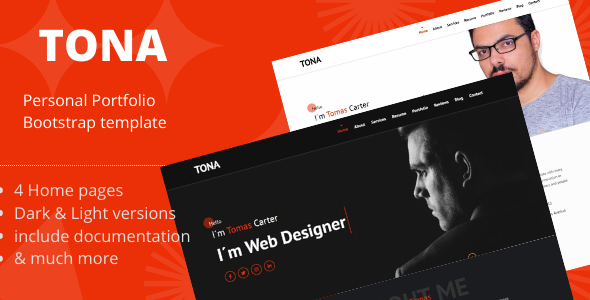 Tona - Personal Portfolio HTML5 Template