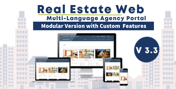 Real Estate Web - with Agency Portal and Multi-Language Management System