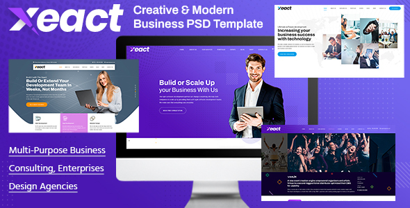 Xeact - Multi-Purpose Business PSD Template
