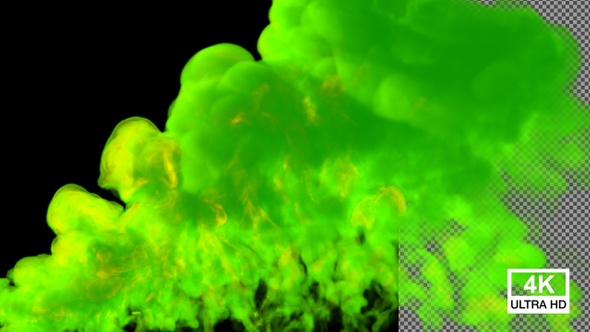 Green Firy Smoke 4k alt