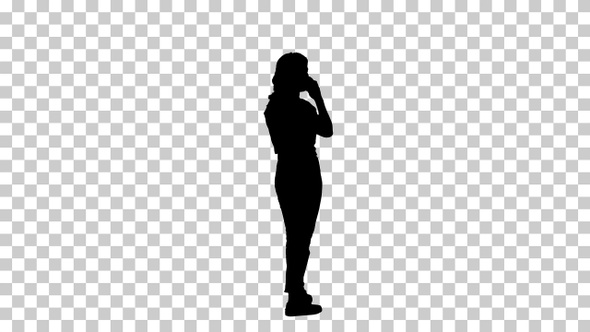 Silhouette Woman, Alpha Channel