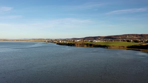 Aerial View of Dunfanaghy in County Donegal  Ireland