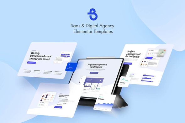 Burto - Saas & Digital Agency Elementor Template Kit