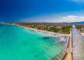 Aerial view of a coast line with beach in playa de Muro, Mallorca, Spain - PhotoDune Item for Sale