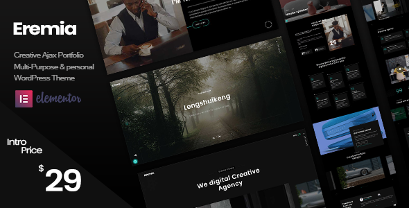 Eremia - Ajax Portfolio WordPress Theme