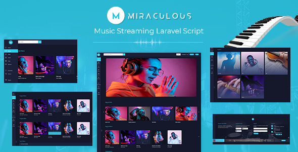 miraculous - Music Streaming Laravel Script