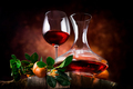 Tangerine wine on a wooden table - PhotoDune Item for Sale