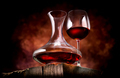 Wine in a decanter and glass - PhotoDune Item for Sale