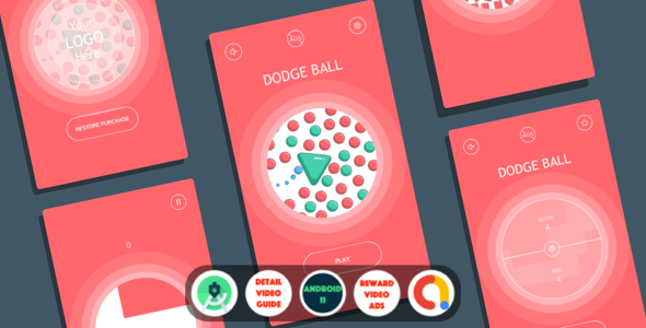 Dodge Ball – A Hypercasual Game with Admob Ads