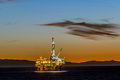 Oil Platform in California at Dusk - PhotoDune Item for Sale