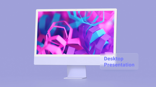 Colorful Display - Website Desktop Mock-Up Presentation
