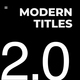 Modern Titles 2.0 | FCPX - VideoHive Item for Sale