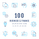 Business and Finance Color Outline Icons - GraphicRiver Item for Sale