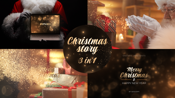 The Big Christmas Story. Christmas Logo 3 in 1