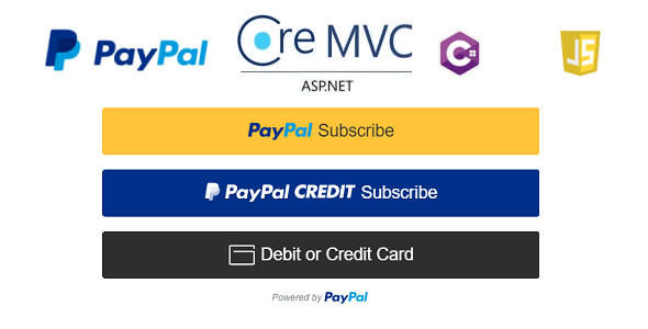 PayPal Subscriptions in ASP.NET Core MVC & C#