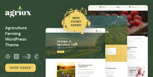 Agriox - Agriculture Farming WordPress Theme