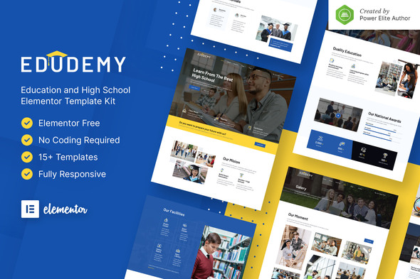 Edudemy – School & Education Elementor Template Kit