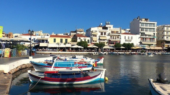 Boats In Voulismeni Lake At Sunset, Agios Nikolaos 2