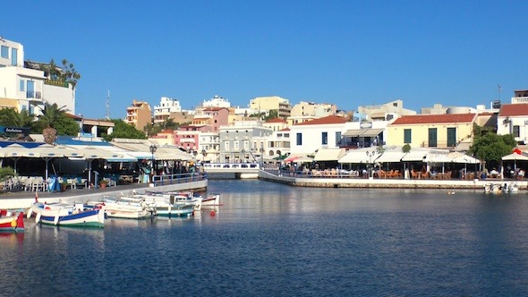 Boats In Voulismeni Lake At Sunset, Agios Nikolaos 4