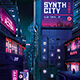 Synthwave Flyer 1980s Retrowave Sci-Fi City - GraphicRiver Item for Sale