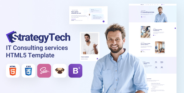 StrategyTech – IT Consulting HTML5 Website Template