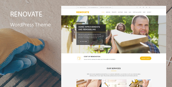 Renovate – Construction WordPress Theme