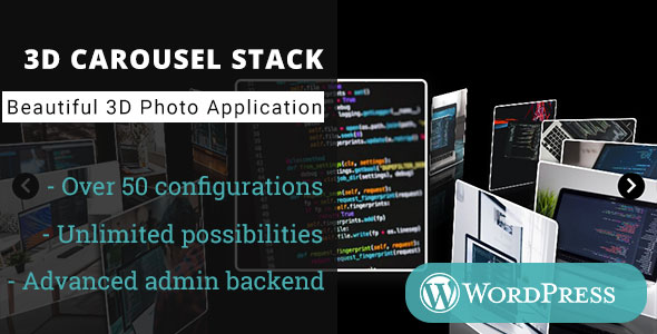 3D Carousel Stack Gallery - WordPress Media Plugin