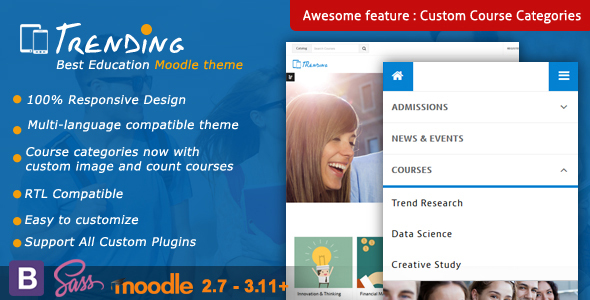 Trending - High Quality Responsive Moodle Theme