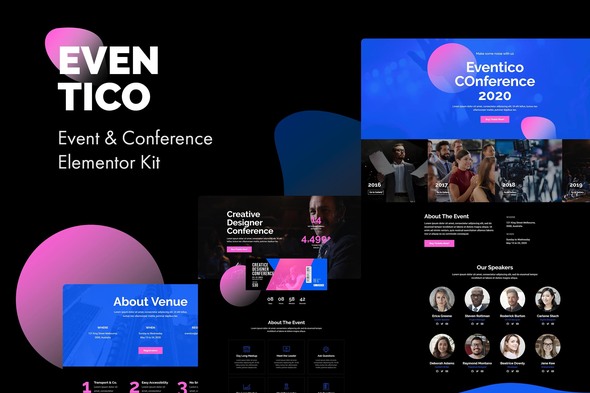 Eventico - Event & Conference Elementor Template Kit