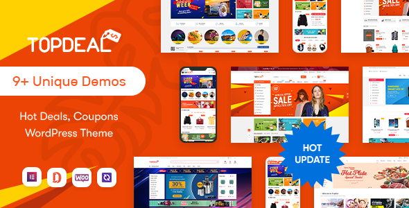 TopDeal - Multi Vendor Marketplace Elementor WooCommerce WordPress Theme (Mobile Layouts Ready)