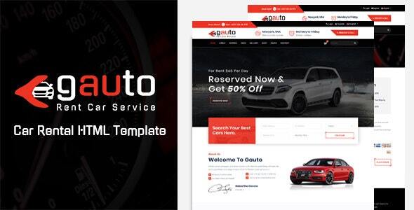 Gauto - Car Rental HTML Template