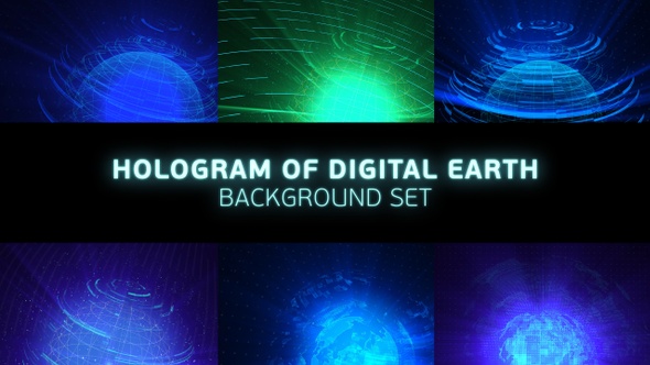 Hologram Of Digital Earth