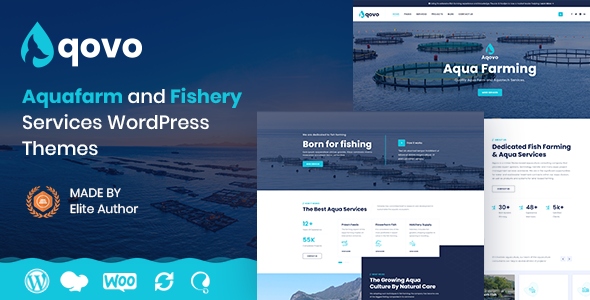 Aqovo - Aqua Farm & Fishery Services WordPress Theme