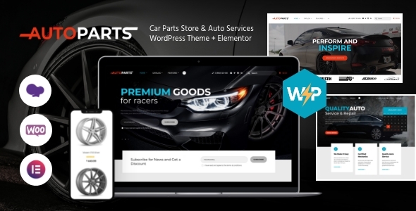 Car Parts Store &Amp; Auto Services Wordpress Theme + Elementor