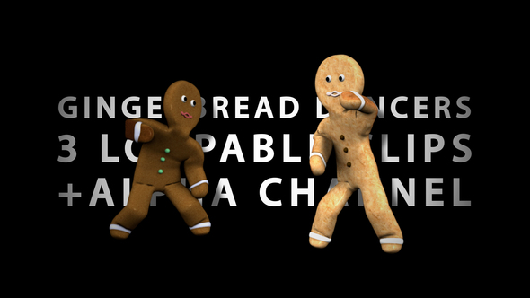 Gingerbread Dancers - Pack of 3